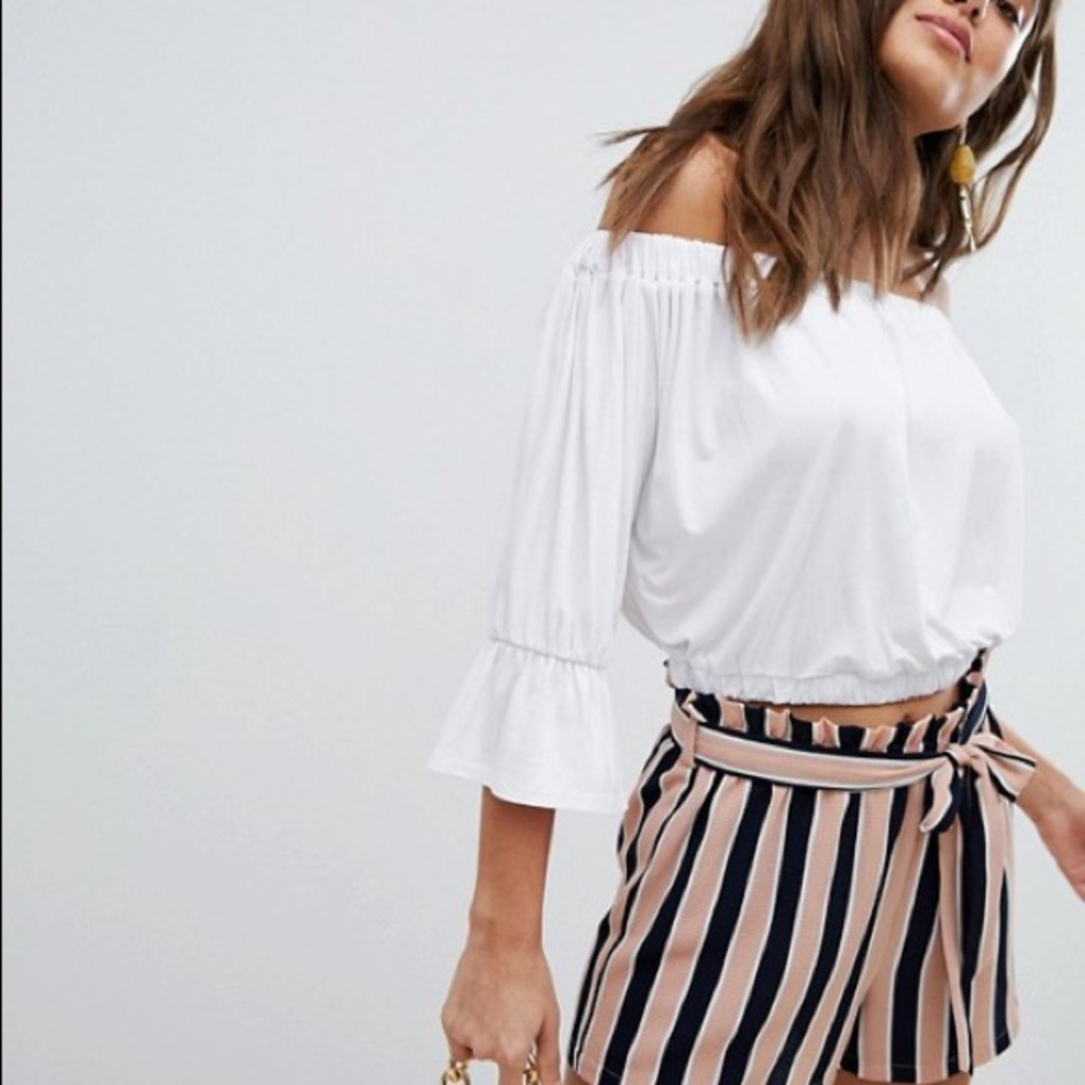Missguided bardot crop top